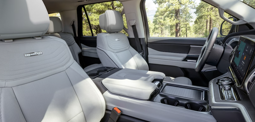 Front seats of the 2026 Ford Expedition in Pleasanton, TX
