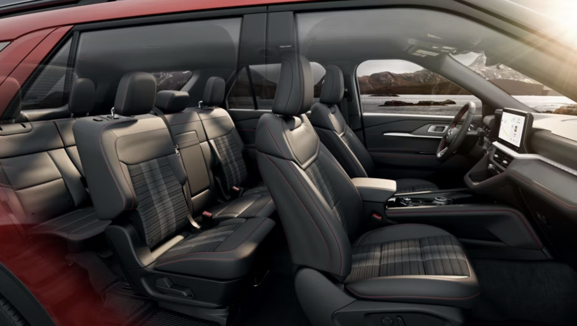 Interior of the 2026 Ford Explorer for sale near San Antonio