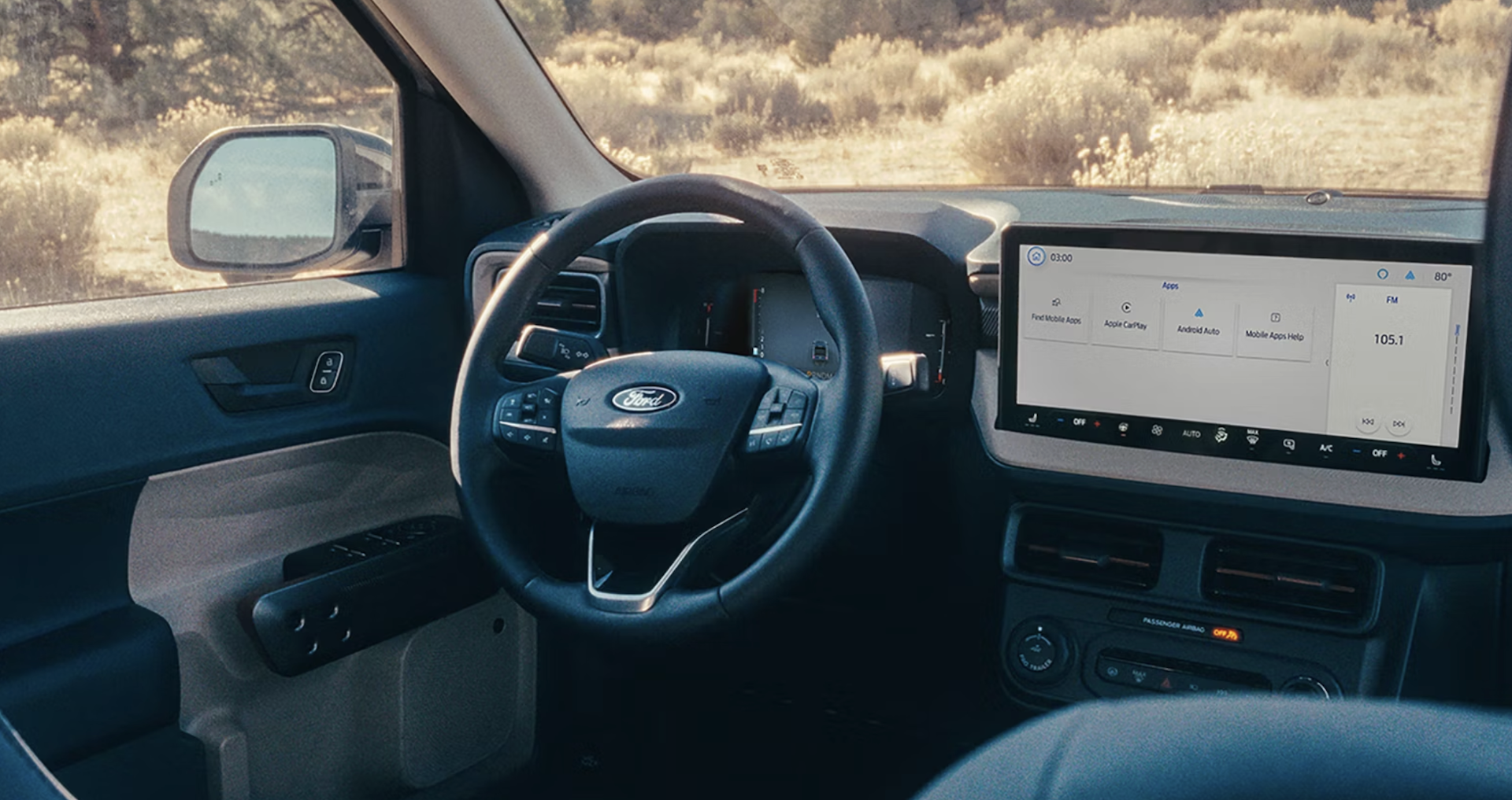 Interior of new 2026 Ford Maverick for sale near Jourdanton