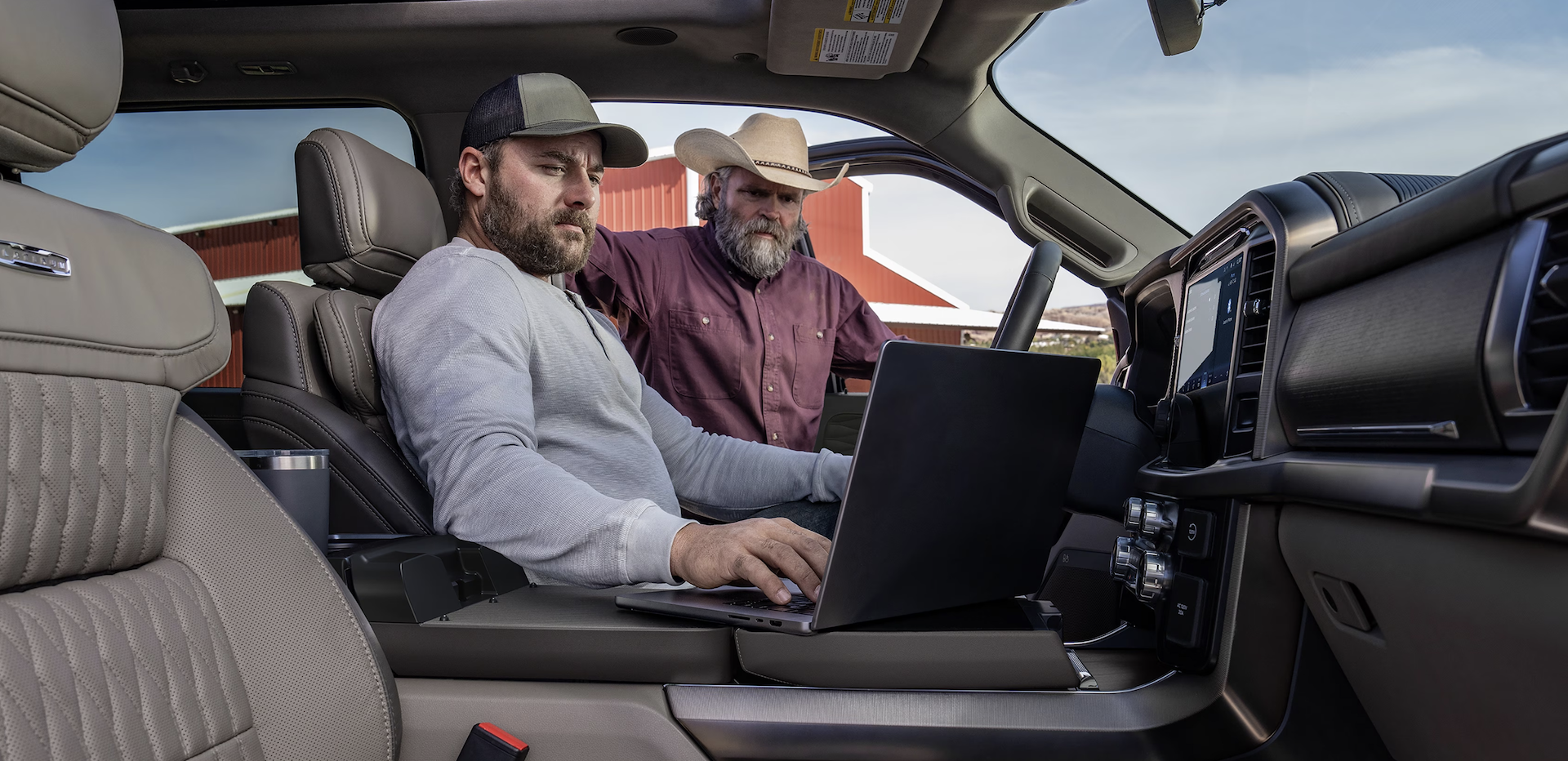 Interior of 2025 Ford F-150 for sale near Floresville, TX